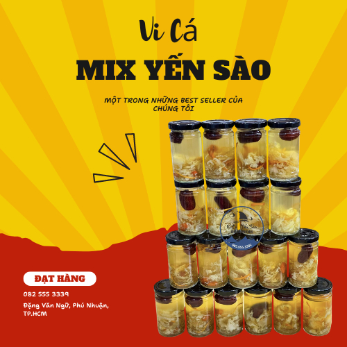 Vi Cá Mix Yến Sào Đóng Hũ